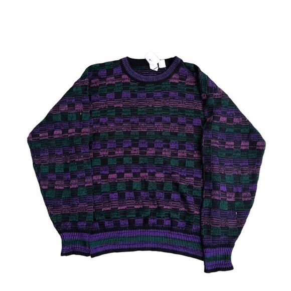 Rare Coogi Style Knit Oscar Dela Renta Sweater Medium - Picture 7 of 10